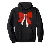 Canada Canadian Pride Flag Girl Coquette Bow Ribbon Pullover Hoodie