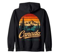 Canada Canadian Roots Vintage Souvenir Zip Hoodie