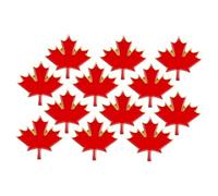 Canada Day Collection: 12-pack Maple Leaf Enamel Lapel Metal Pins for Clothing Bags Hats