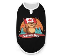 Canada Day Groundhog Dog Shirt Pet Clothes Summer T-Shirts Sleeveless Tank Top for Small Puppy Cat