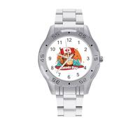 Canada Day Groundhog Quartz Wrist Watch Stainless Steel Watches for Men Women Easy to Read