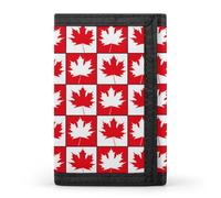 Canada Day Maple Leaf Men's Trifold Wallet Slim Minimalist ID Credit Holder