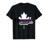 Canada Demisexual Flag Value Graphic T-Shirt, Men, Black, S