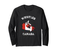 Canada Distressed Flag Whistler Pride Long Sleeve T-Shirt