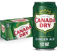 Canada Dry Ginger Ale 355ml Cans (12 Pack) | Imported Soft Drink | Caffeine Free | Refreshing Sparkling Beverage