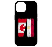 Canada Egypt Half Flag Canadian Egyptian Heritage Case for iPhone 14
