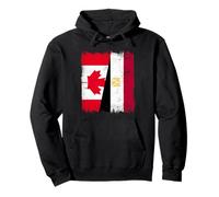 Canada Egypt Half Flag Canadian Egyptian Heritage Pullover Hoodie