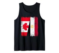 Canada Egypt Half Flag Canadian Egyptian Heritage Tank Top