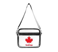 Canada Eh Team Maple Women's Clear Crossbody Bag Fashion Purses Small Shoulder Handbags, Stadium Approved