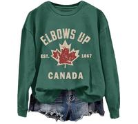 Canada Elbows Up Sweatshirt, Est. 1867 Elbows Up Sweatshirt Green
