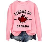 Canada Elbows Up Sweatshirt, Est. 1867 Elbows Up Sweatshirt Pink