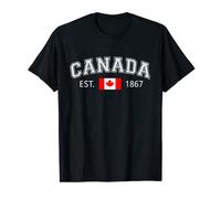 Canada Est.1867 Flag EH Leaf Canadian Independence Day pride T-Shirt