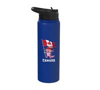 Canada Flag Axolotl Canadian Roots Canada Maple Leaf Stainless Steel Insulated Water Bottle