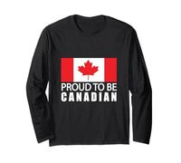 Canada Flag Canadian Vacation Fishing Hiking Skiing Camping Long Sleeve T-Shirt