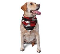 Canada Flag Dog Bandana Pet Triangle Scarf Cats Bibs Adjustable Pets Kerchief 11.8X27.5 Inch
