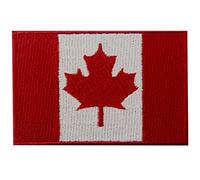 Canada Flag Embroidered Patch Canadian Maple Leaf Iron On Sew On National Emblem