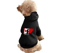Canada Flag Fishing Canadian Funny Dog Hoodie Pet Costumes Sweatshirt for Small Medium Large Puppy Cat Clothes