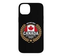 Canada Flag Graphic Great White North Resilient Dominion Case for iPhone 14 Plus