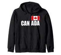 Canada Flag Hooded Sweatshirt Zip Hoodie