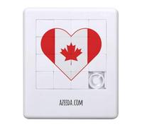 'Canada Flag Love Heart' Sliding Puzzle (PZ00035723)