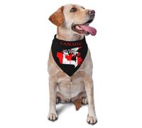 Canada Flag Map Dog Bandana Pet Triangle Scarf Cats Bibs Adjustable Pets Kerchief 11.8X27.5 Inch