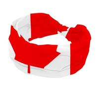 Canada Flag Maple Leaves Women’s Headbands Elastic Wide Turban Headband Soft Head Bands Non Slip Hairband for Yoga Workout Sport Running