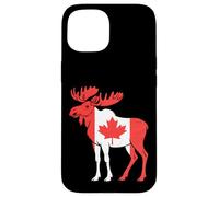 Canada Flag Moose Case for iPhone 15
