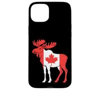 Canada Flag Moose Case for iPhone 15 Plus