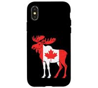 Canada Flag Moose Case for iPhone X/XS