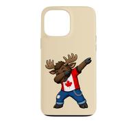Canada Flag Moose Dabbing Case for iPhone 13 Pro Max