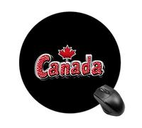 Canada Flag Mouse Pad Round Mousepads Desk Mat for Office Laptops