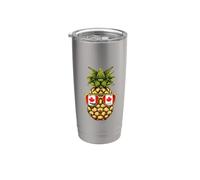Canada Flag Pineapple Canadian Roots Maple Leaf Stainless Steel Insulated Tumbler