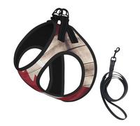 Canada Flag Print Dog Harness Adjustable Walk Puppy Harnesses Leash Clips Pet Harnesses Training Pet Vest