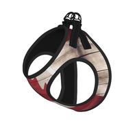 Canada Flag Print Dog Harness Adjustable Walk Puppy Harnesses Leash Clips Pet Harnesses Training Pet Vest