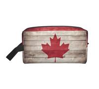Canada Flag Print Travel Toiletry Bag,Makeup Bag,Cosmetic Bag,Hanging Tolietry Bag for Women Men,Gym Daily