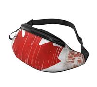 Canada Flag Printed Personalized Waist Bag, Lightweight and Versatile Crossbody Bag for Everyday and Outdoor Adventures