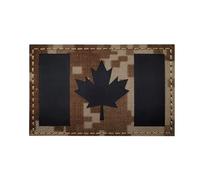 Canada Flag Reflective Patch Canadian Infrared IR Patches Emblem Badges Applique Loop Hook Shoulder Sew on for Clothes Backpack Backing (Digital)