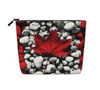 Canada Flag Wallpapers Cosmetic Bag for Women- Portable Travel Organiser, Toiletry Bag with Zip Closure
