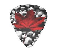 Canada Flag Wallpapers Guitar Paddle Set Of 12, Suitable For Guitar, Yukri, 3 Thicknesses