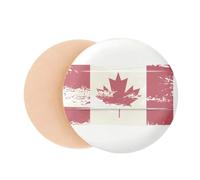Canada Flavor Black and Red Pattern Air Cushion Makeup Foundation Sponge Powder Puff