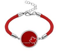 Canada Flavor Happy Canada Day Lucky Red String Bracelet Rope Bracelet Handmade
