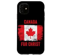 Canada for Christ - Canadian Flag Cross Revival Graphic Case for iPhone 11