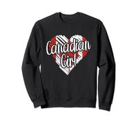 Canada For Girl Canadian Heart Flag for Women Canada Sweatshirt
