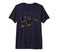 Canada Geese T-Shirt Migrating Birds Flying Premium T-Shirt