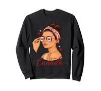 Canada Girl Canadian Flag Sweatshirt
