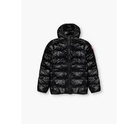 Canada Goose Boys Black - Noir Kids Crofton Brand-patch Shell Jacket 7-16 Years L