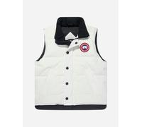 Canada Goose Kids Down Padded Vanier Gilet in White - White - 4 - 5 Yrs
