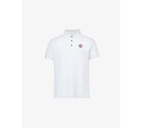 Canada Goose Mens Canada Goose Beckley Logo-Patch Cotton Polo Shirt White M