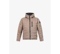 Canada Goose Mens Canada Goose Lodge Regular-Fit Shell-Down Hoody Taupe Grey- Gris Taupe XL