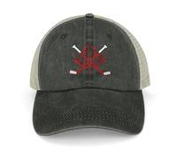 Canada Ice Hockey Maple Vintage Denim Baseball Cap Adjustable Hollow Out Snapback Sun Visor Hats